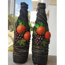 Antique textured Fruit themed bottle Bottles